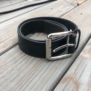 🖤 Black and Silver Michael Kors Belt (S)